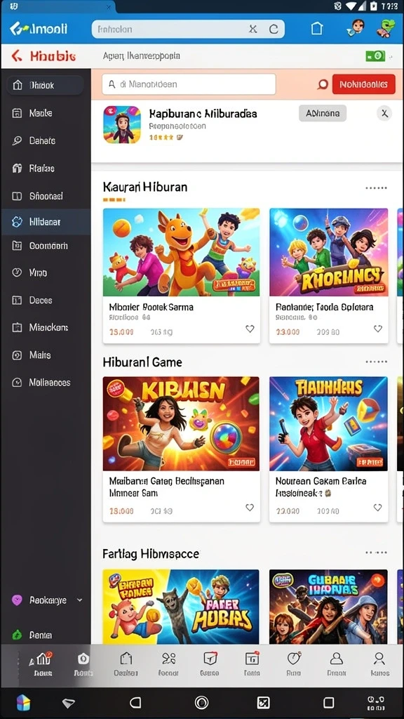 Karakter dengan desain unik dan menarik.