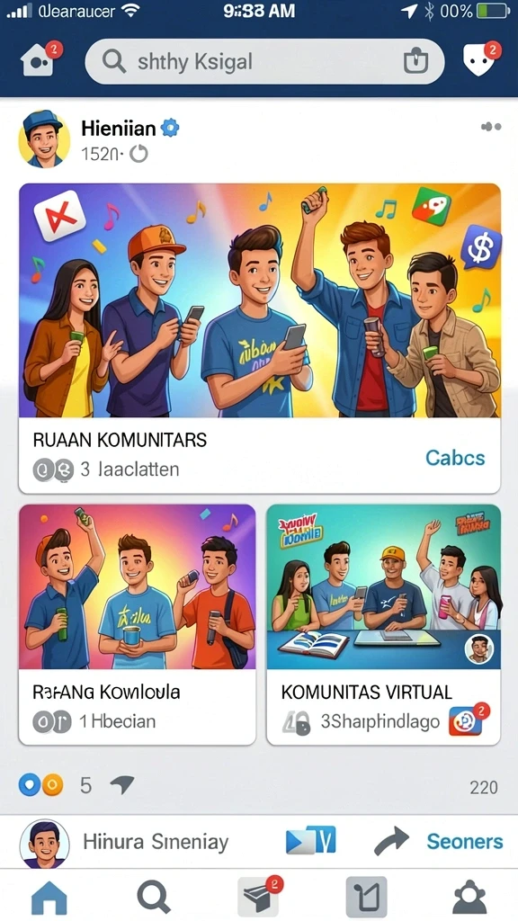 Tampilan awal yang menawan dan interaktif.