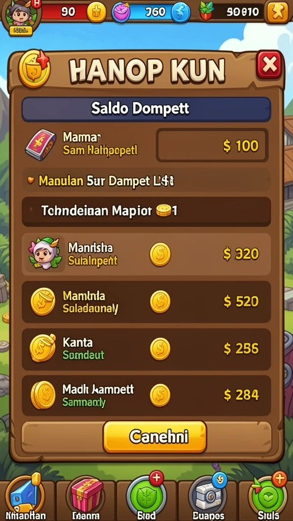 Sistem reward menarik yang membuat bermain semakin seru.