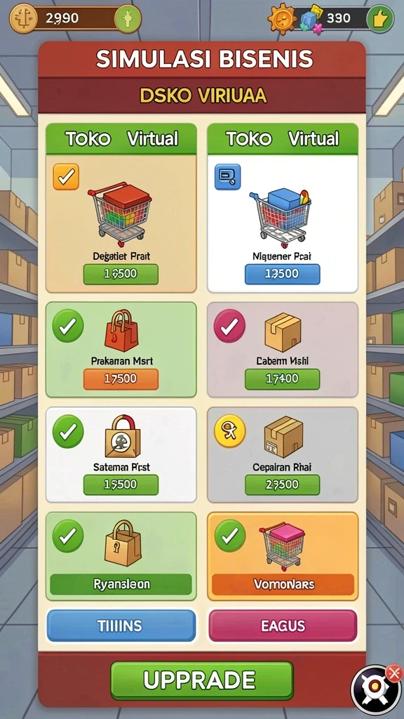 Fitur mode permainan yang beragam dan seru.
