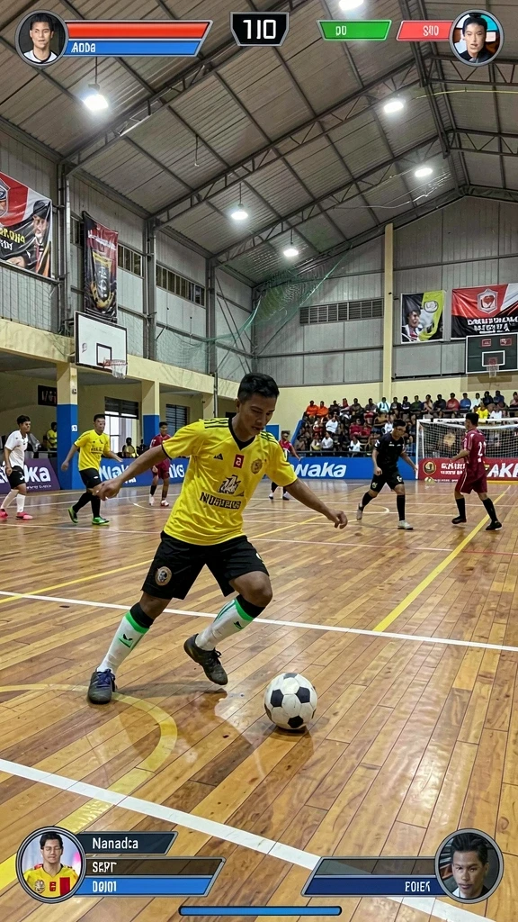 Momen seru saat berkompetisi dengan teman.