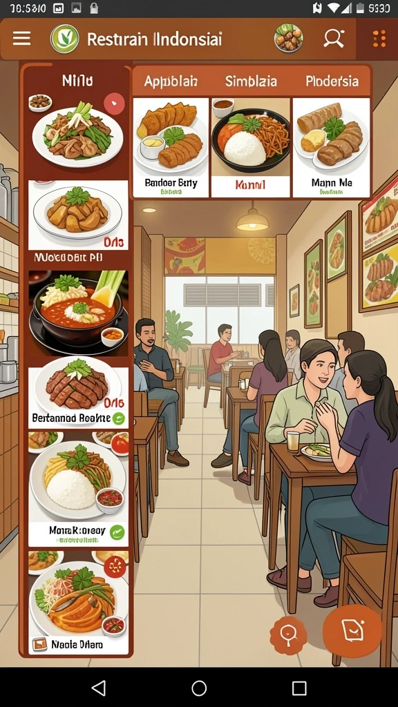 Tampilan antarmuka yang menarik dan user-friendly.