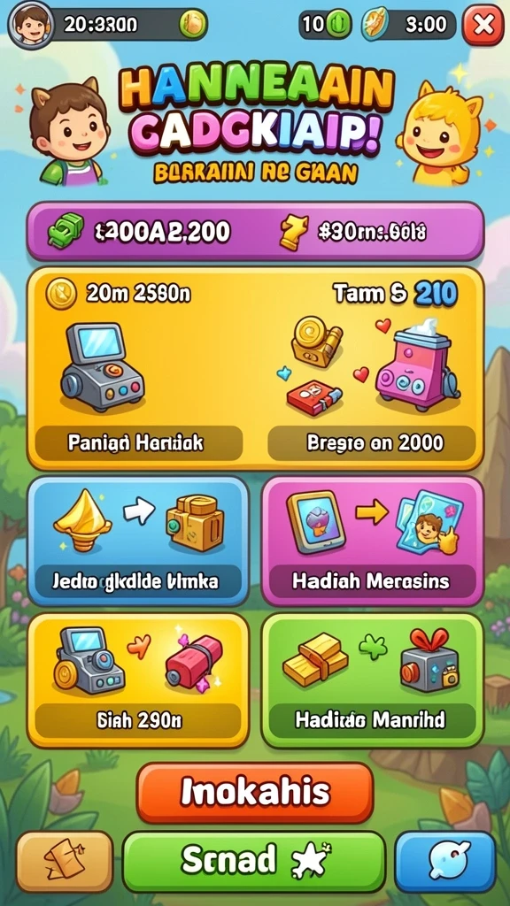 Beragam pilihan permainan dengan grafis menawan.