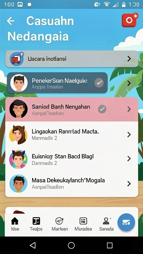 Momen seru saat bermain bersama teman.