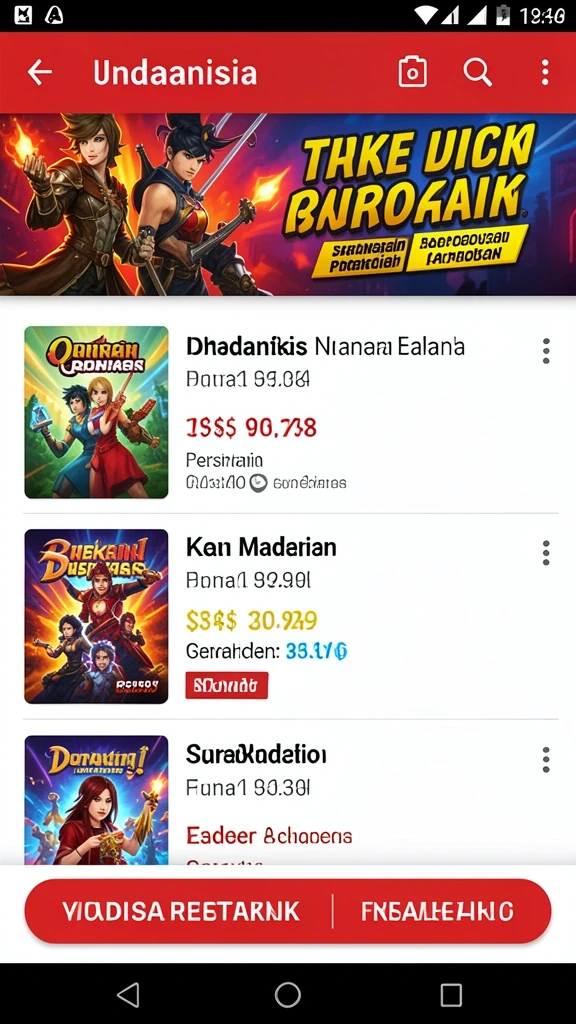 Tampilan awal yang menarik dan mudah dinavigasi.