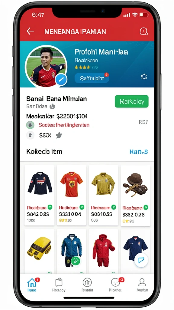 Tampilan antarmuka yang menarik dan responsif.