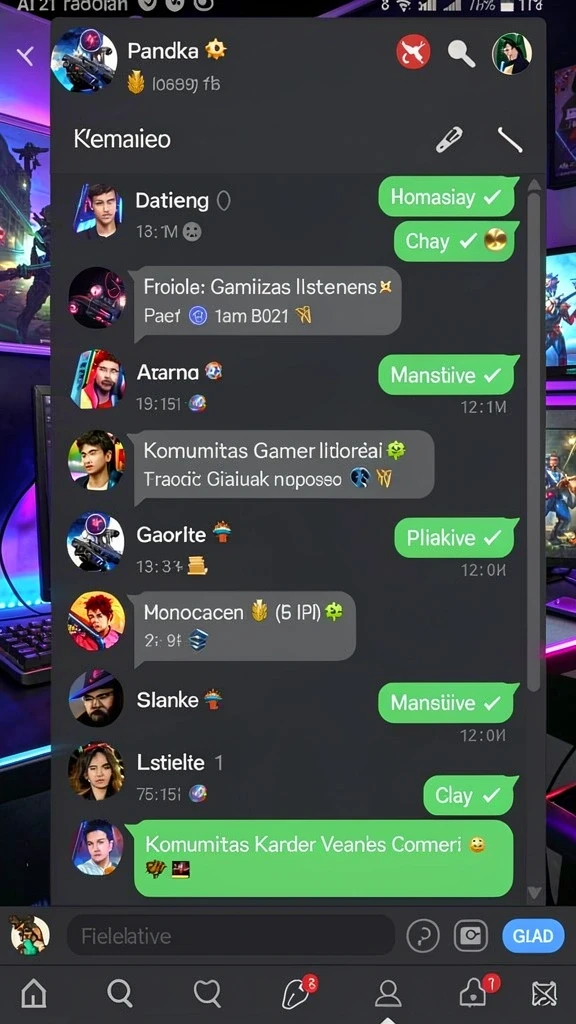 Tampilan antarmuka LUCKYDF yang sederhana dan menarik.