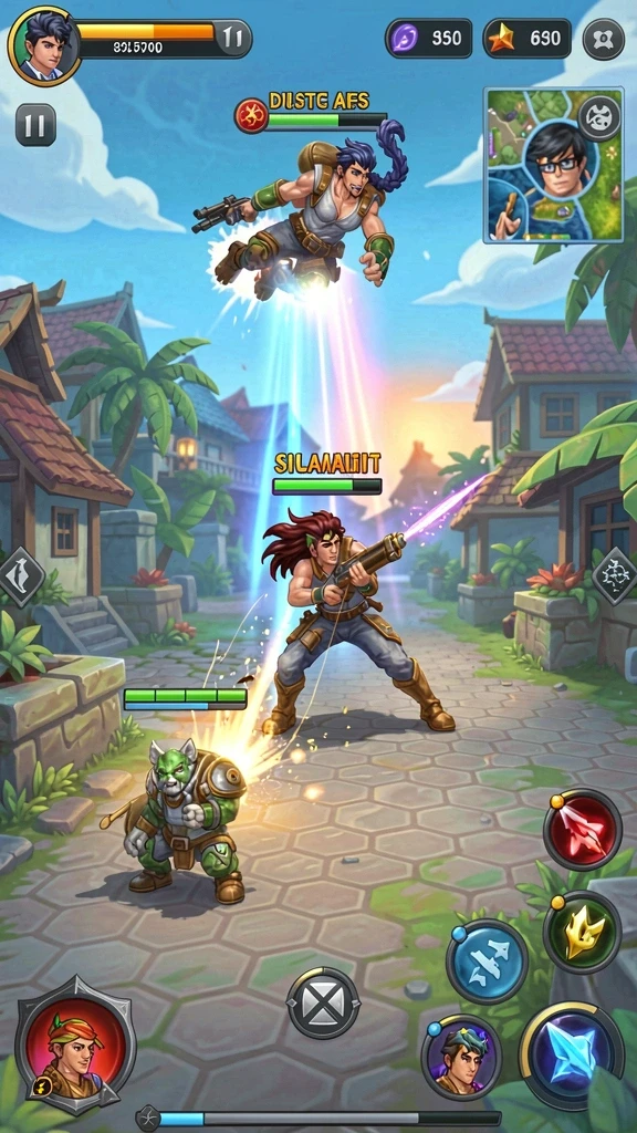 Screenshot aksi pertempuran yang seru di MLBB8.