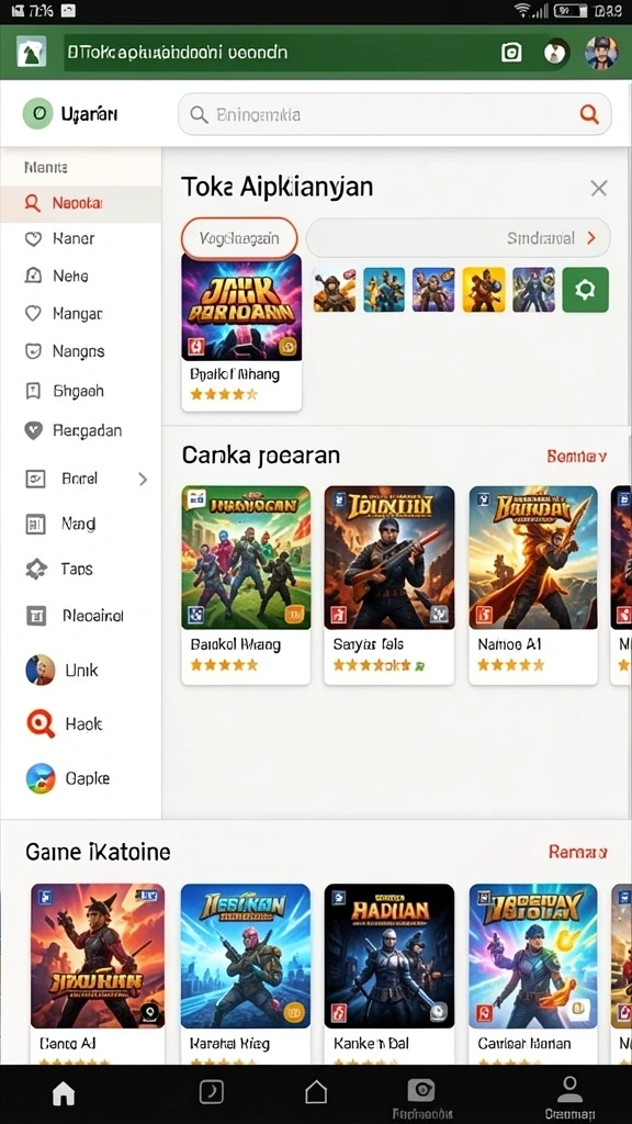 Screenshot menunjukkan tampilan antarmuka yang menarik dan mudah digunakan.