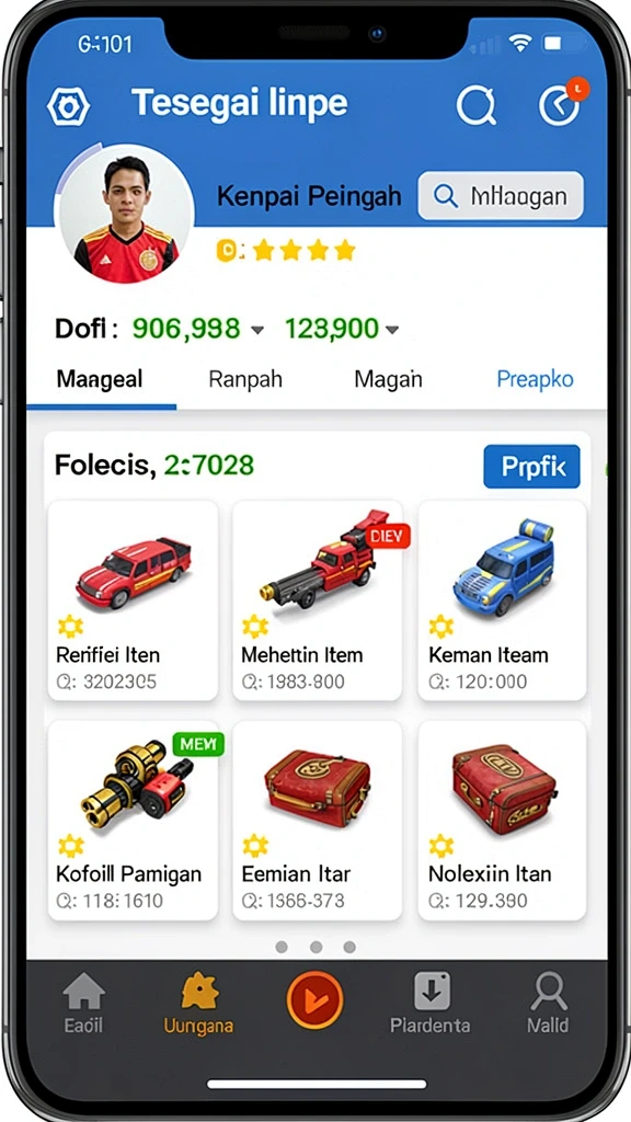 Tampilan antarmuka yang modern dan intuitif.