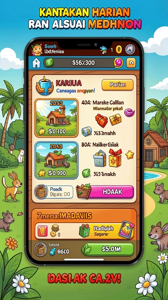 Grafis yang menawan dalam setiap level permainan.