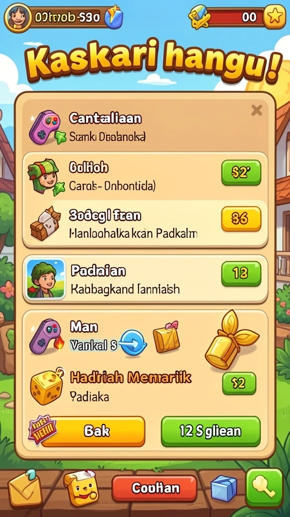 Karakter beragam dengan kemampuan unik untuk dipilih.